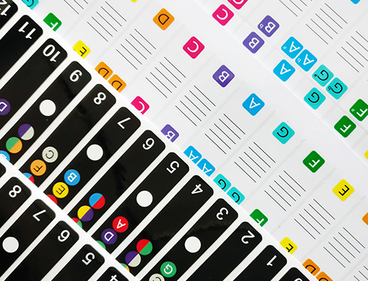 吉他&鋼琴音階標(biāo)簽